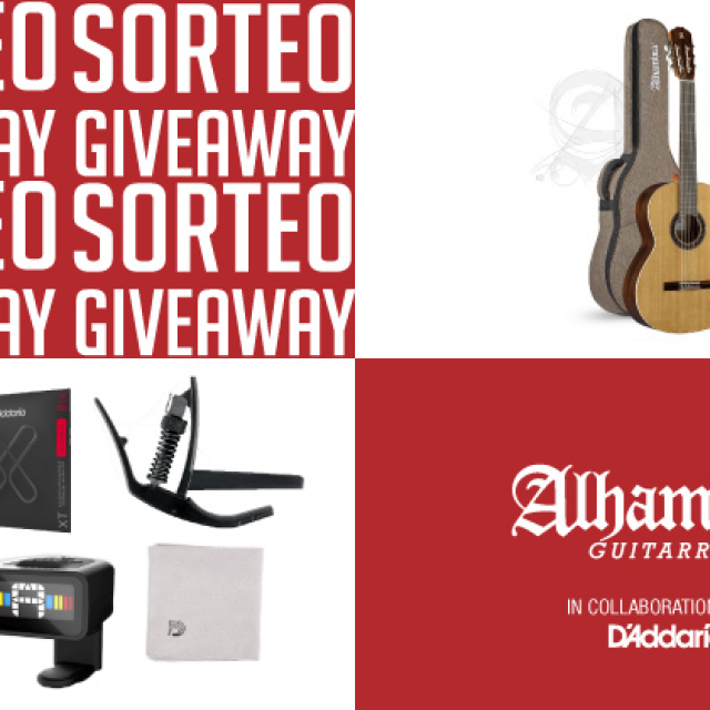 BASES SORTEO NAVIDAD 2021: GUITARRA ALHAMBRA 1C HT + PACK D’ADDARIO
