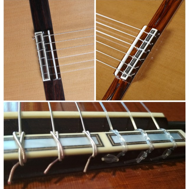 ¿Cómo coloco la cuerdas en mi guitarra?