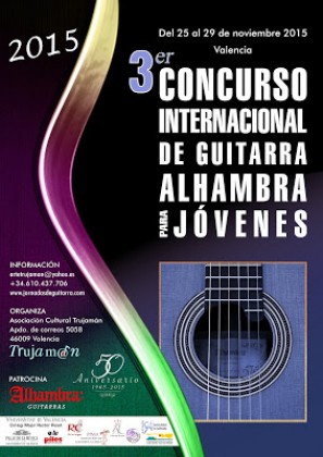 Concurso Internacional de Guitarra para J&oacute;venes Alhambra 2015