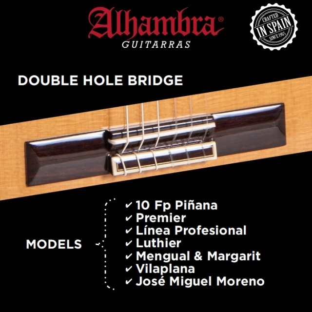 &iquest;Por qu&eacute; un puente con orificios doble para las cuerdas?