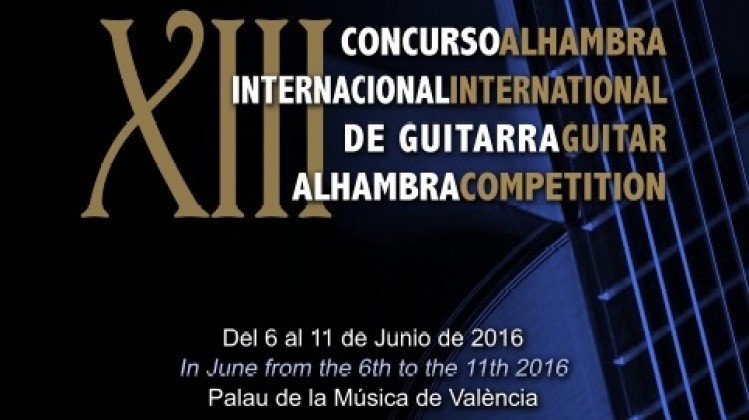 XIII Concurso Internacional de Guitarra Alhambra. Valencia 2016.